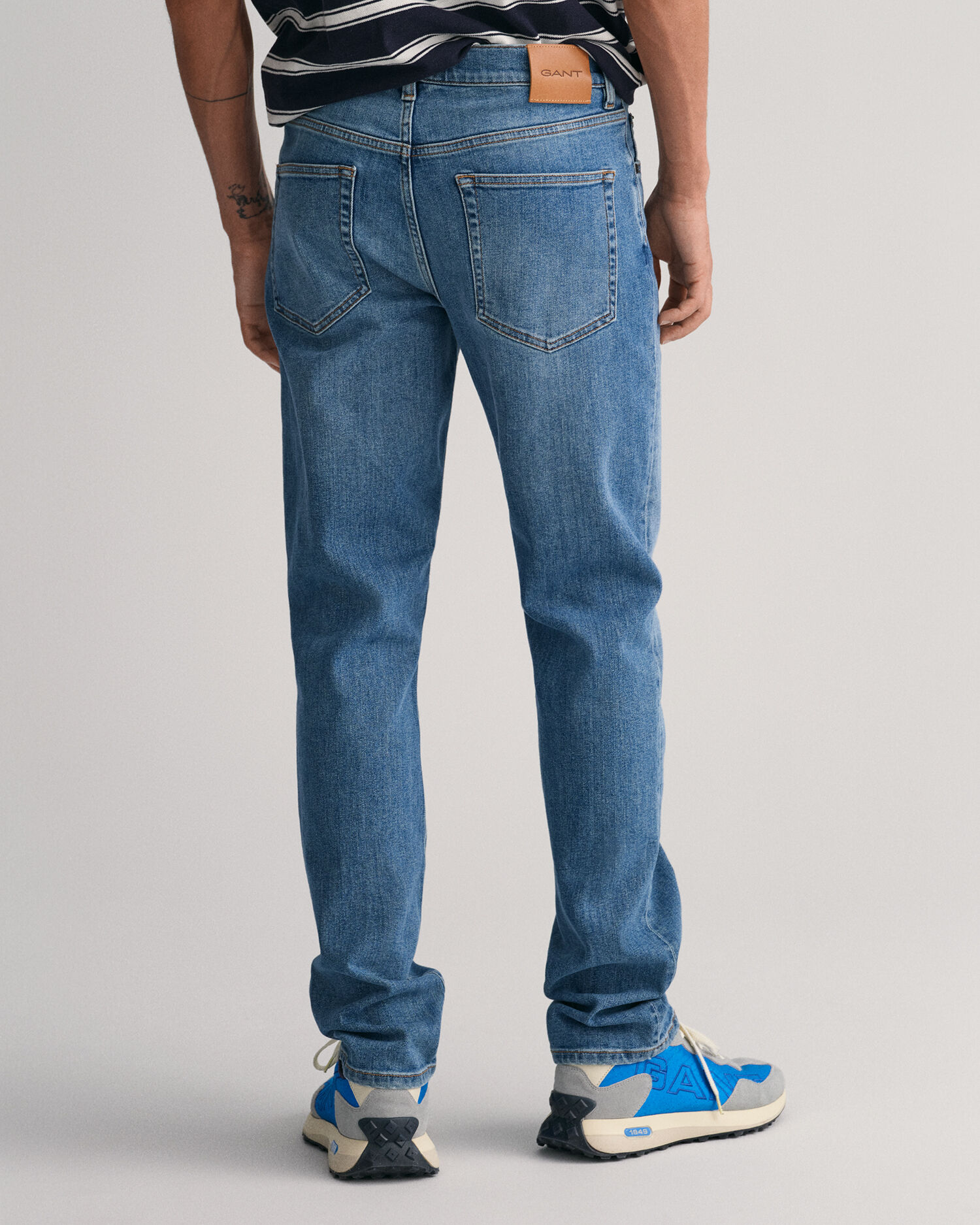 Buy Dark Blue Low Rise Glenn Slim Fit Jeans for Men